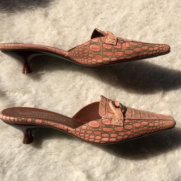 Donald J Pliner Couture kitten heel mule 8.5 - Picture 5 of 8